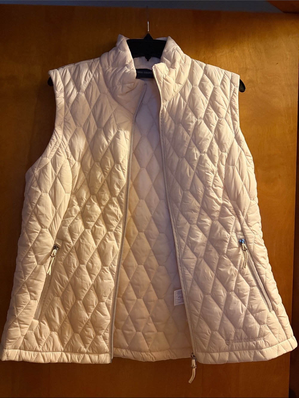 Free Country Cream Quilted Women's Vest